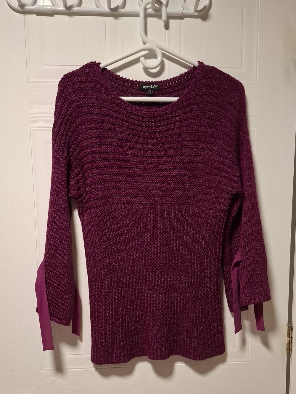 MARBLE Size SMall vibrant Purple oversized Sweater/tunic